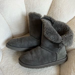 UGG Grey Boots with Button